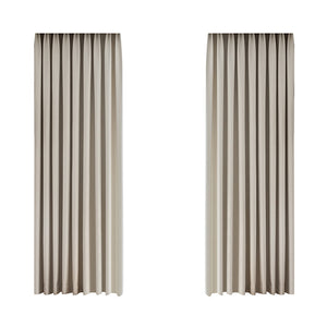 Living Room Bedroom Wheat Grain Solid Color Curtains